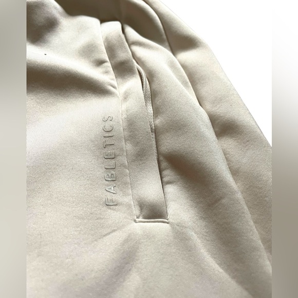 Fabletics Plush Interlock Wide Leg Pant medium. Oat color. Great condition! - Picture 7 of 12